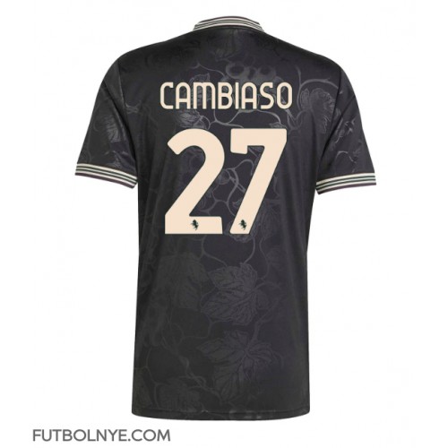 Camiseta Juventus Andrea Cambiaso #27 Tercera Equipación 2025-26 manga corta